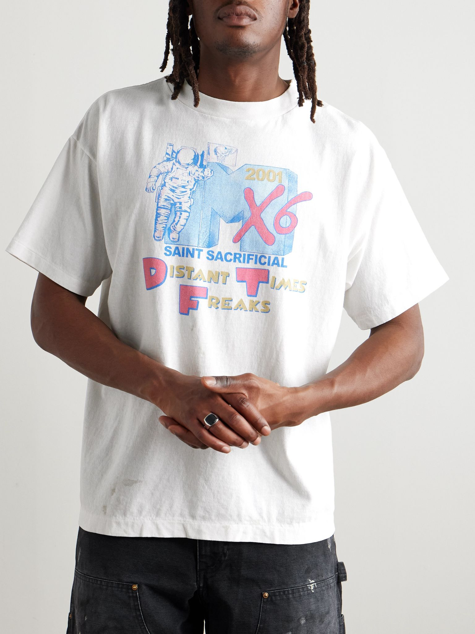 + Sean Wotherspoon Printed Cotton-Jersey T-Shirt White - 3
