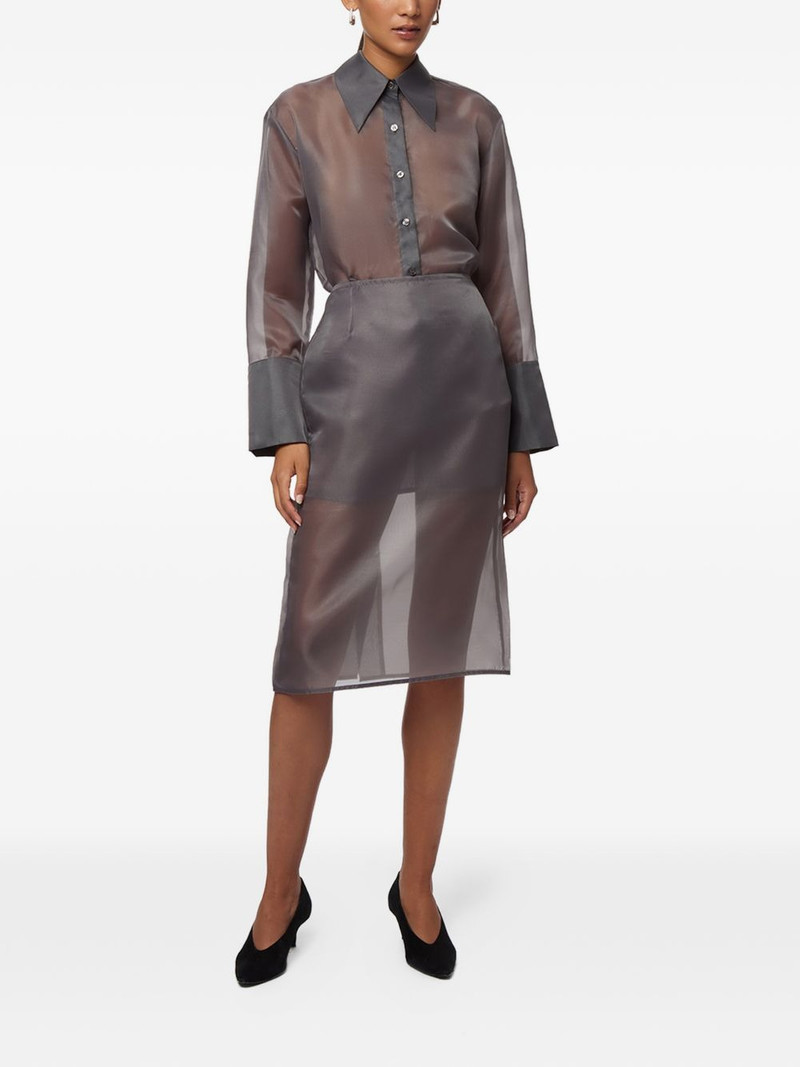 Tyra organza midi skirt 4