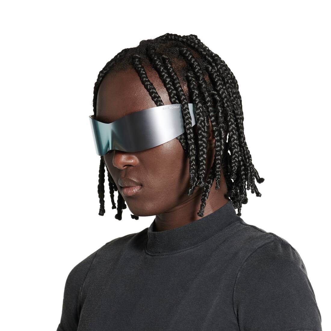 Panther Mask Sunglasses  in Silver - 6