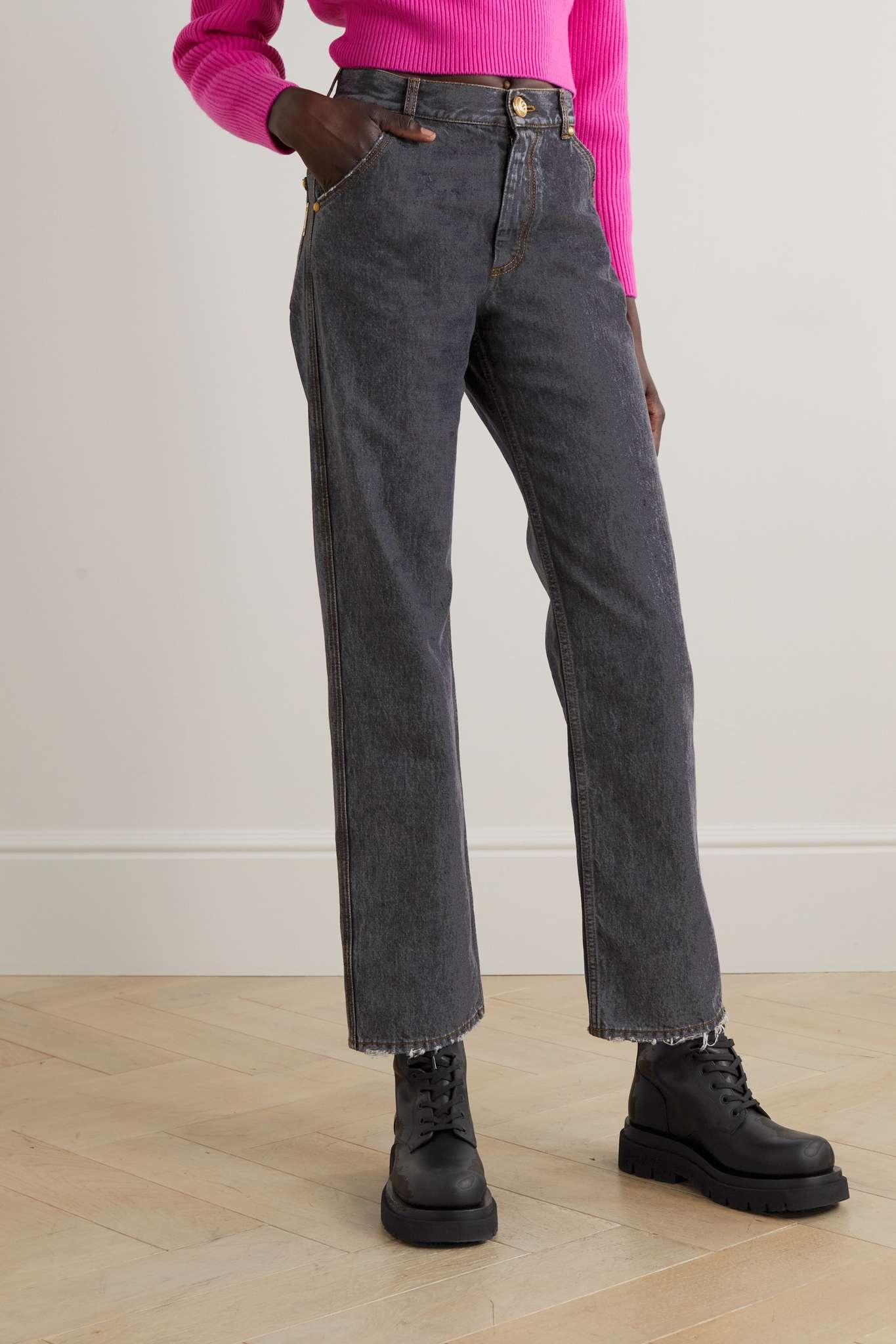 High-rise straight-leg jeans - 3