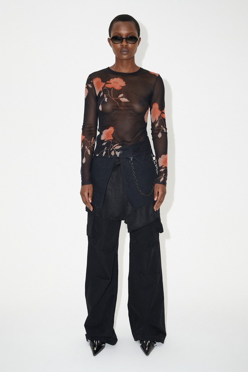 Our Legacy Super Slim Longsleeve Nocturnal Flower Print outlook