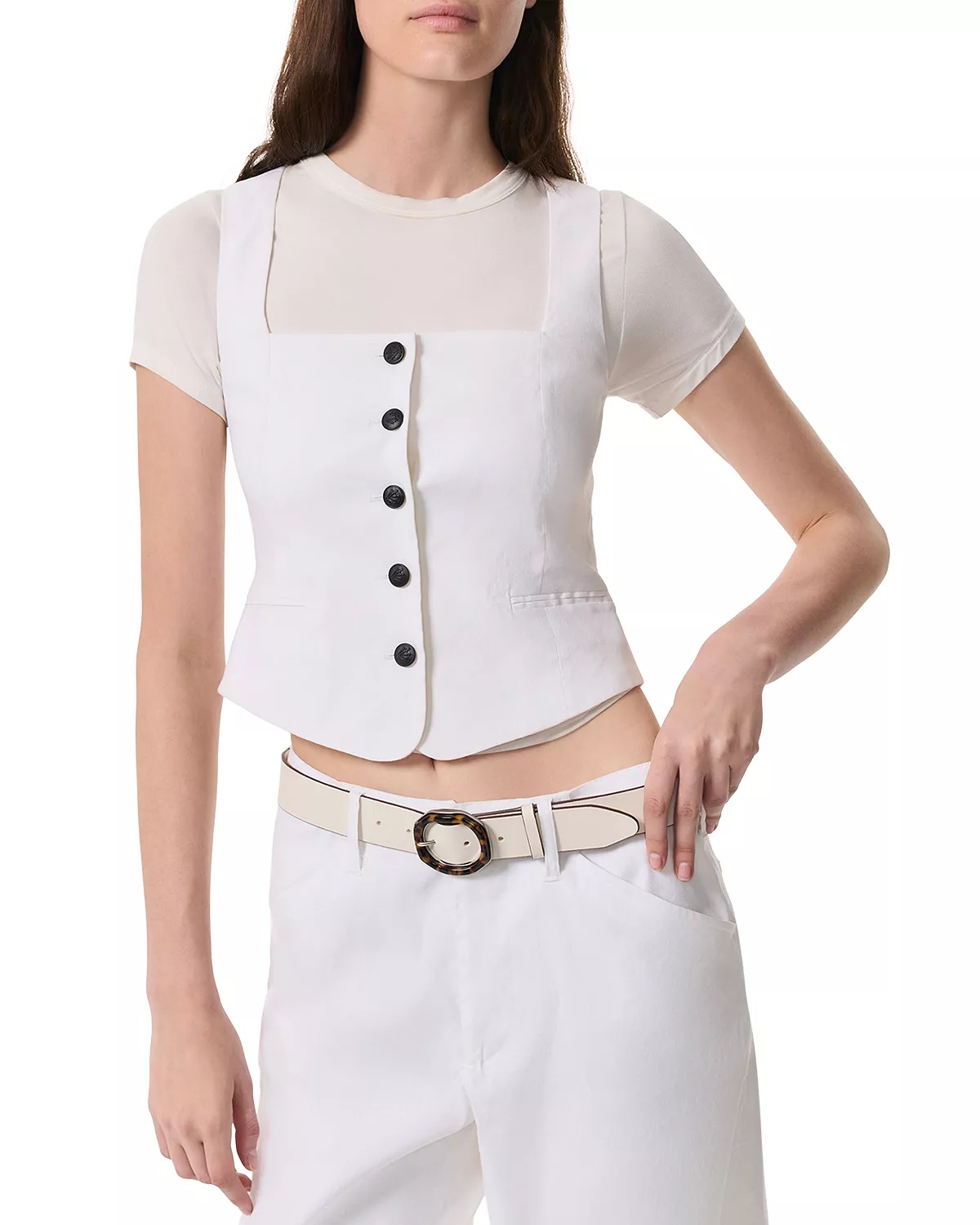 Mariana Button Front Vest - 2
