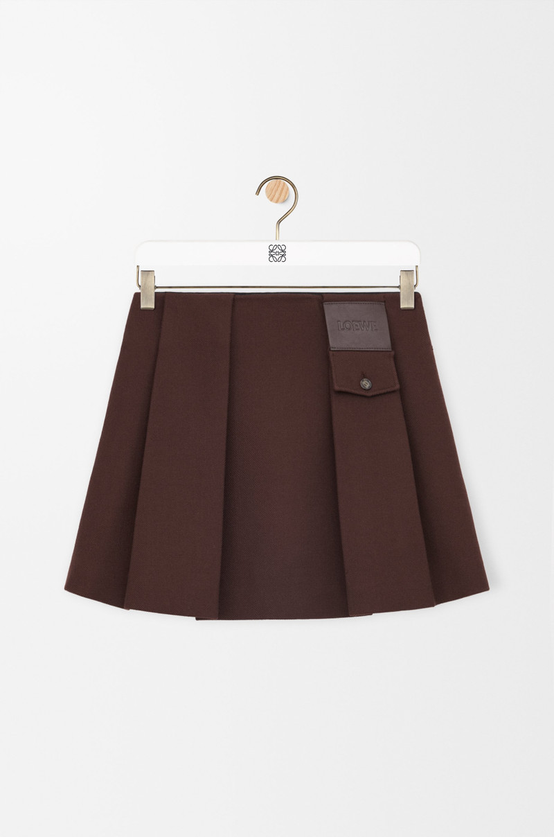 Mini skirt in wool 1