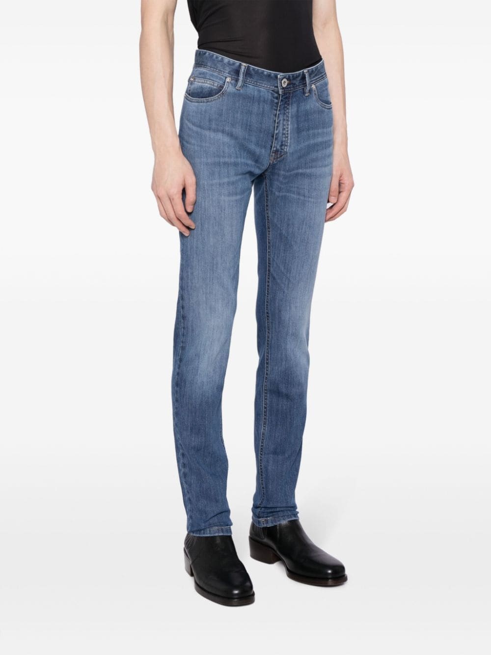 skinny-cut cotton jeans - 3