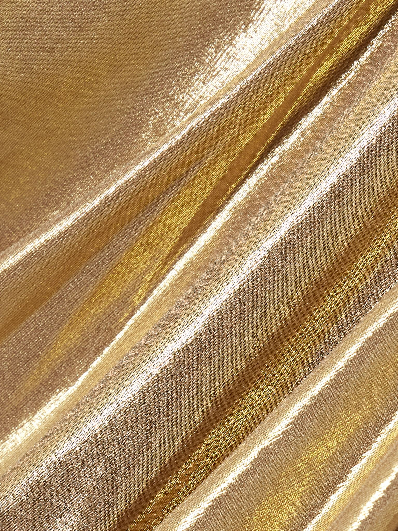 Stretch-lamé bodysuit Gold - 4