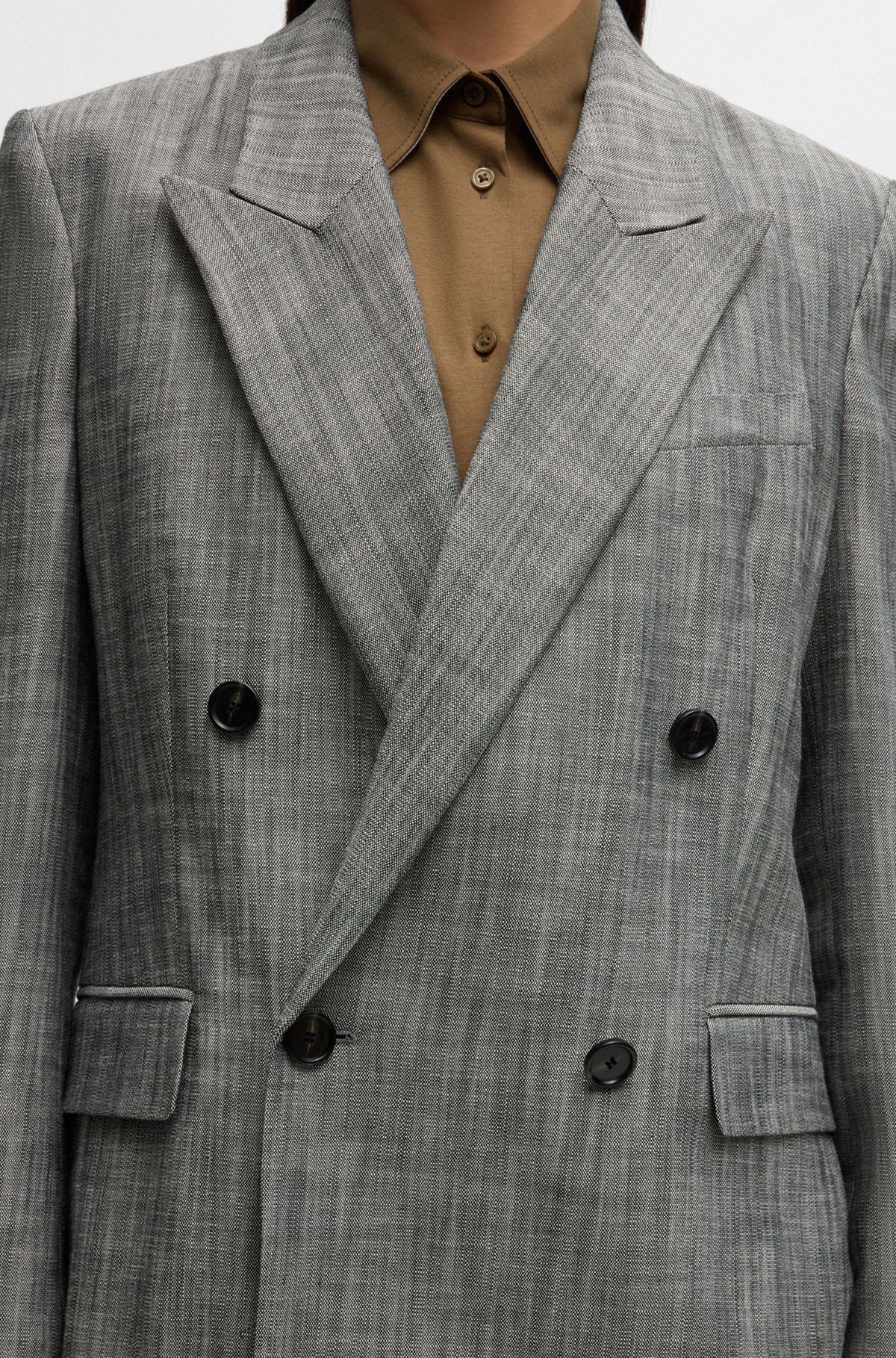 REGULAR-FIT DOUBLE-BREASTED BLAZER - 6
