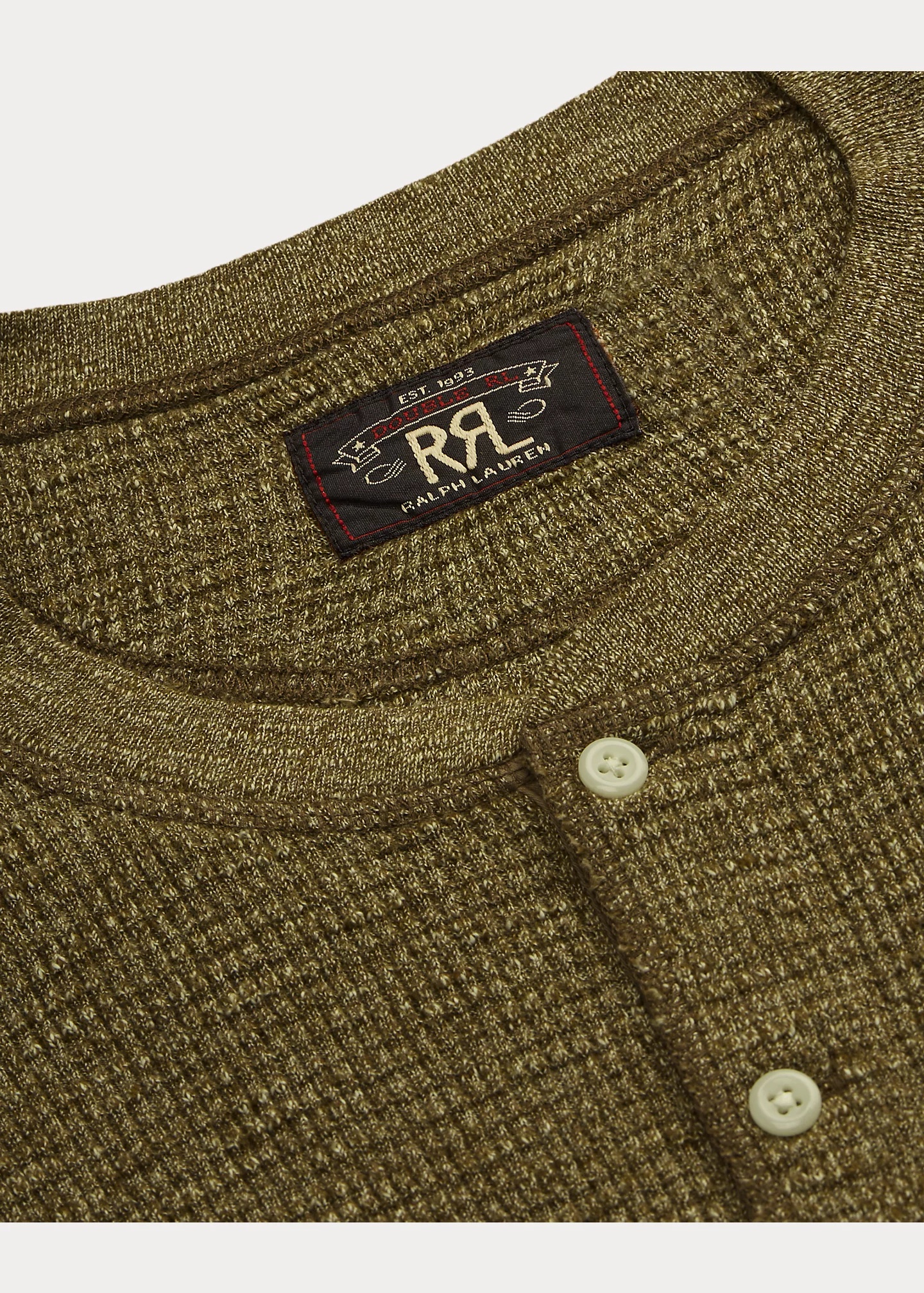 Waffle-Knit Henley Shirt - 4