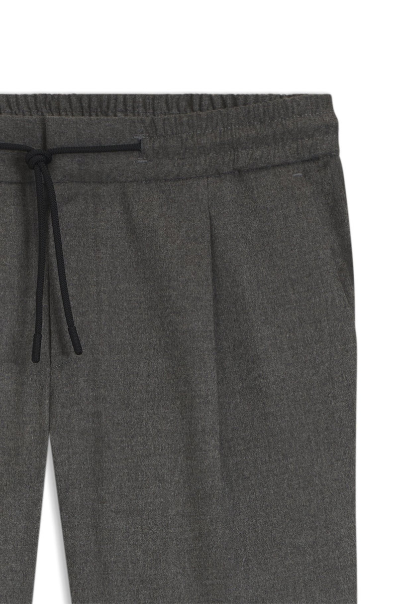 SLIM-FIT PANTS IN MELANGE STRETCH COTTON 6