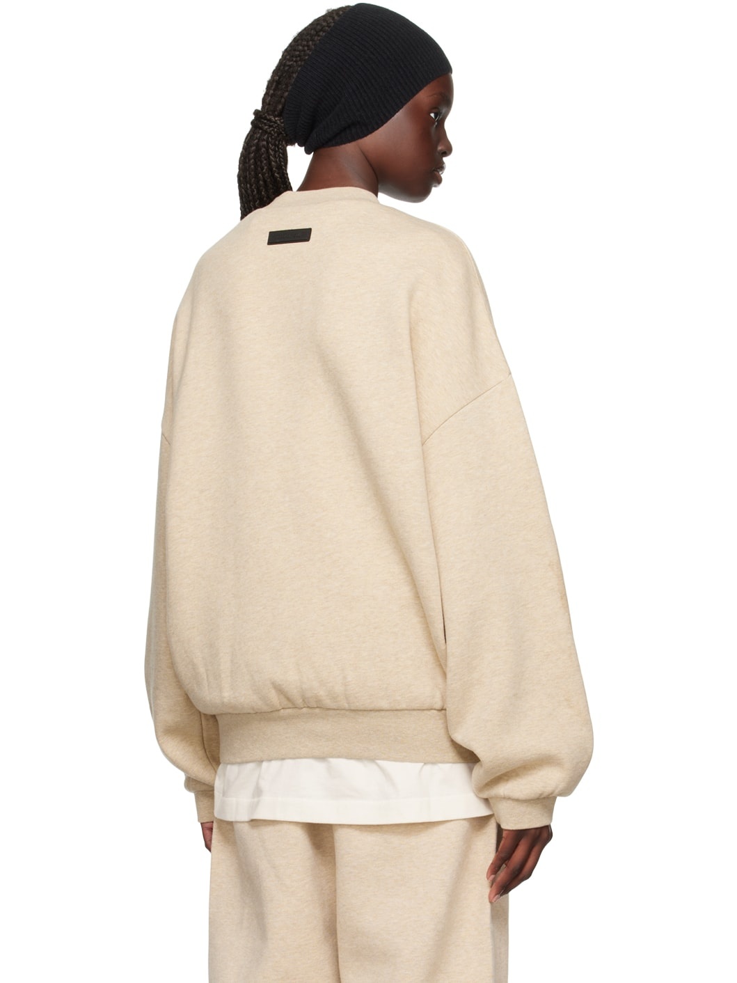 Beige Crewneck Sweatshirt - 3