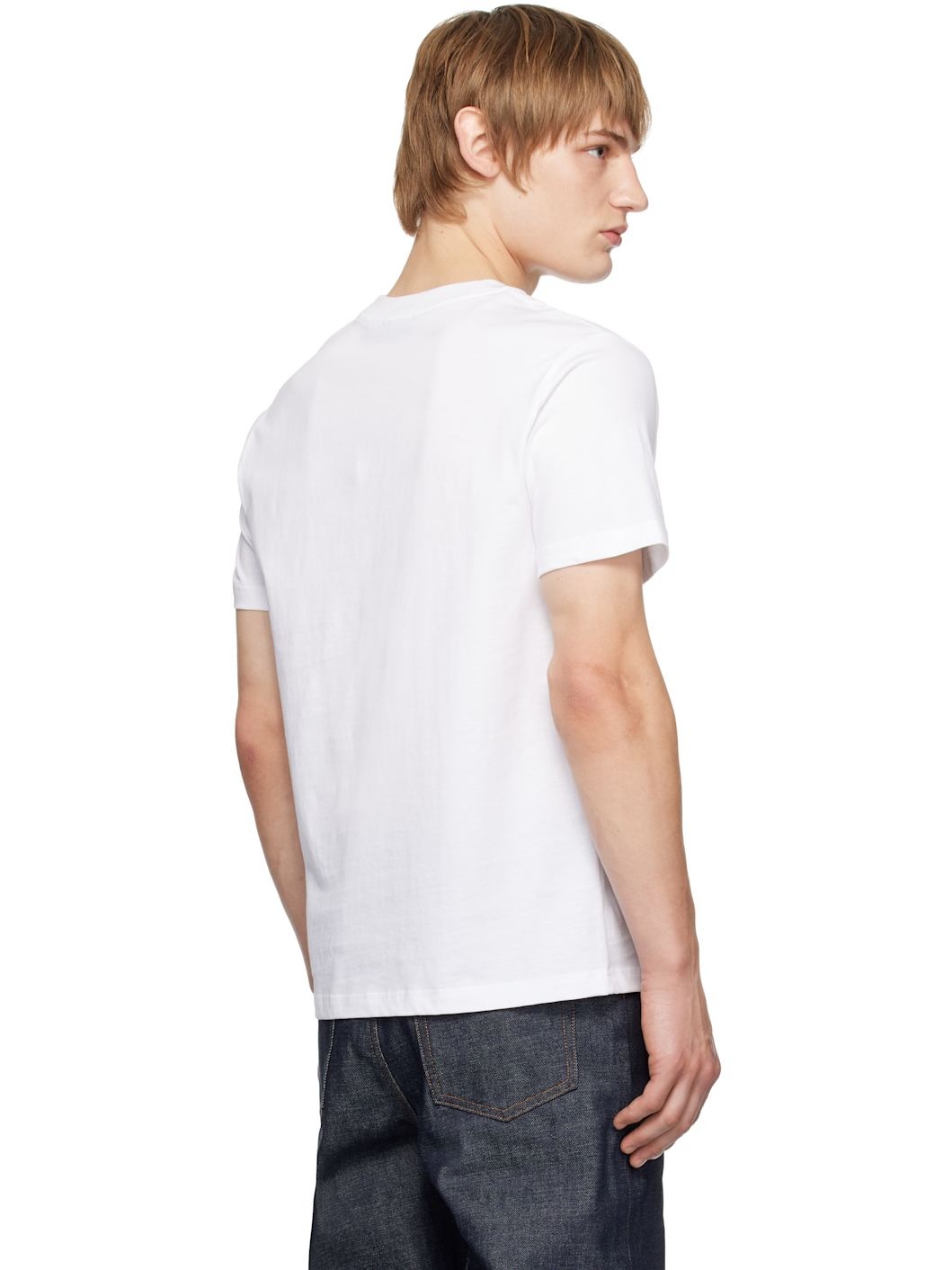 White Standard 'A.P.C.' Brodée T-shirt - 3