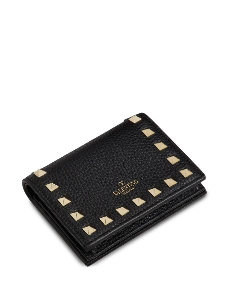 rockstud flap leather wallet 3