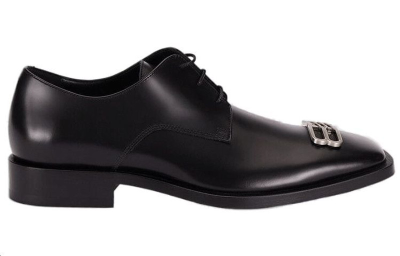 BALENCIAGA Balenciaga Rim Derby Leather Shoes 'Black' 712642WA8E11081 outlook