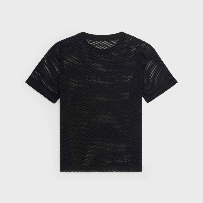 CELINE LOOSE CELINE T-SHIRT IN COTTON MESH outlook