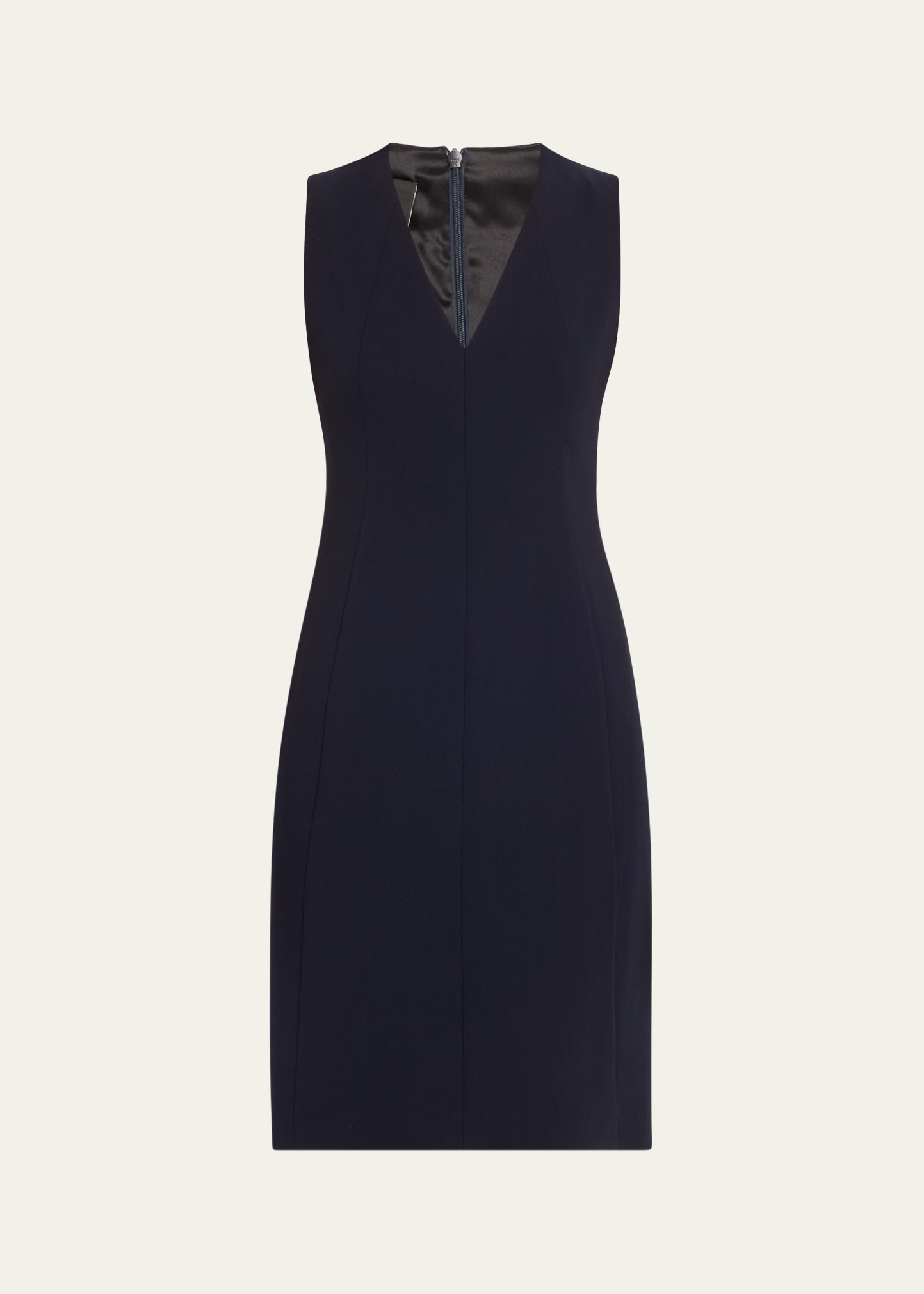 Sleeveless V-Neck Dress - 1