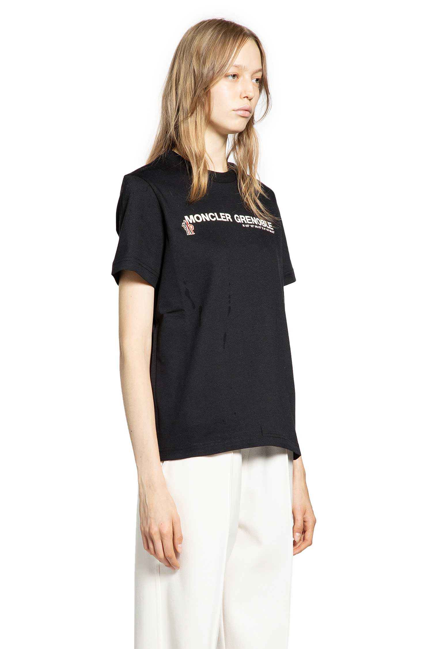 Moncler Grenoble Woman Black T-shirts & Tank Tops - 2