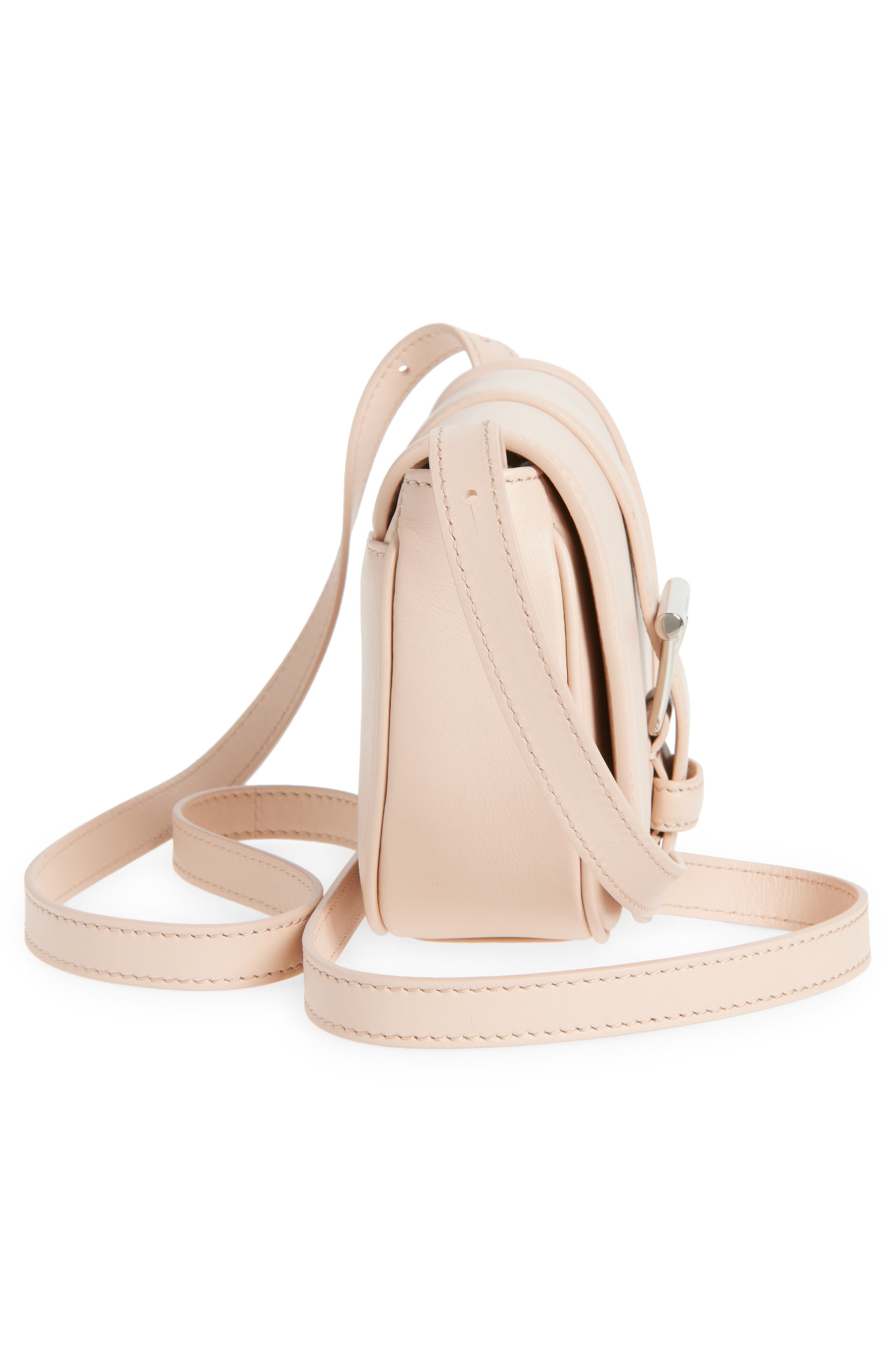 McQueen Mini T-Bar Shoulder Bag in Blush Pink/Silver at Nordstrom - 5