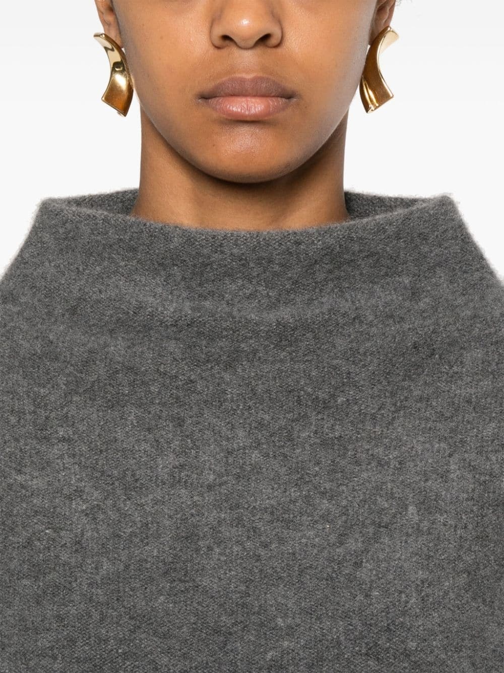 cashmere funnel-neck sweater - 5