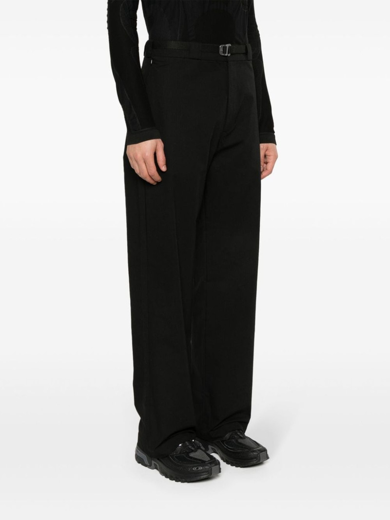 embroidered-logo straight-leg trousers 3