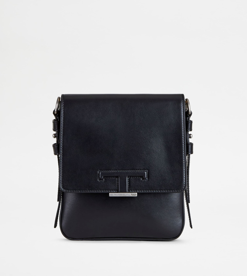 T TIMELESS CROSSBODY BAG IN LEATHER MINI - BLACK 1