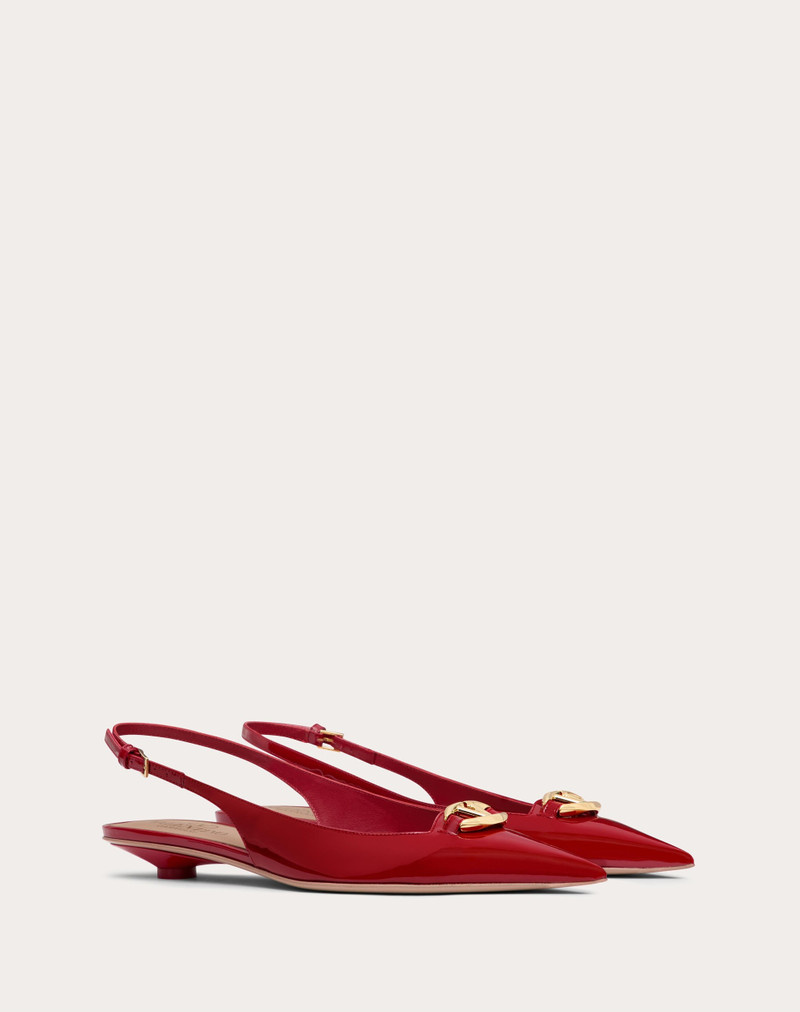 Valentino THE BOLD EDITION VLOGO SLINGBACK BALLERINA IN PATENT LEATHER 20MM outlook