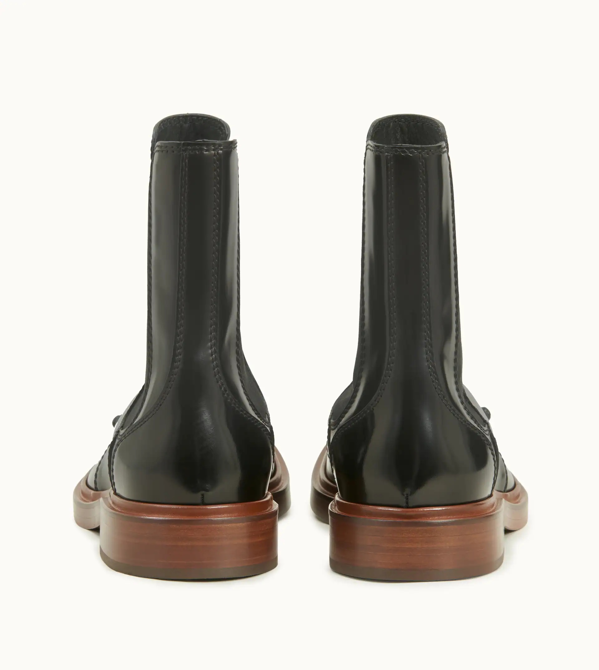 SPIGA ANKLE BOOTS IN LEATHER - BLACK - 3