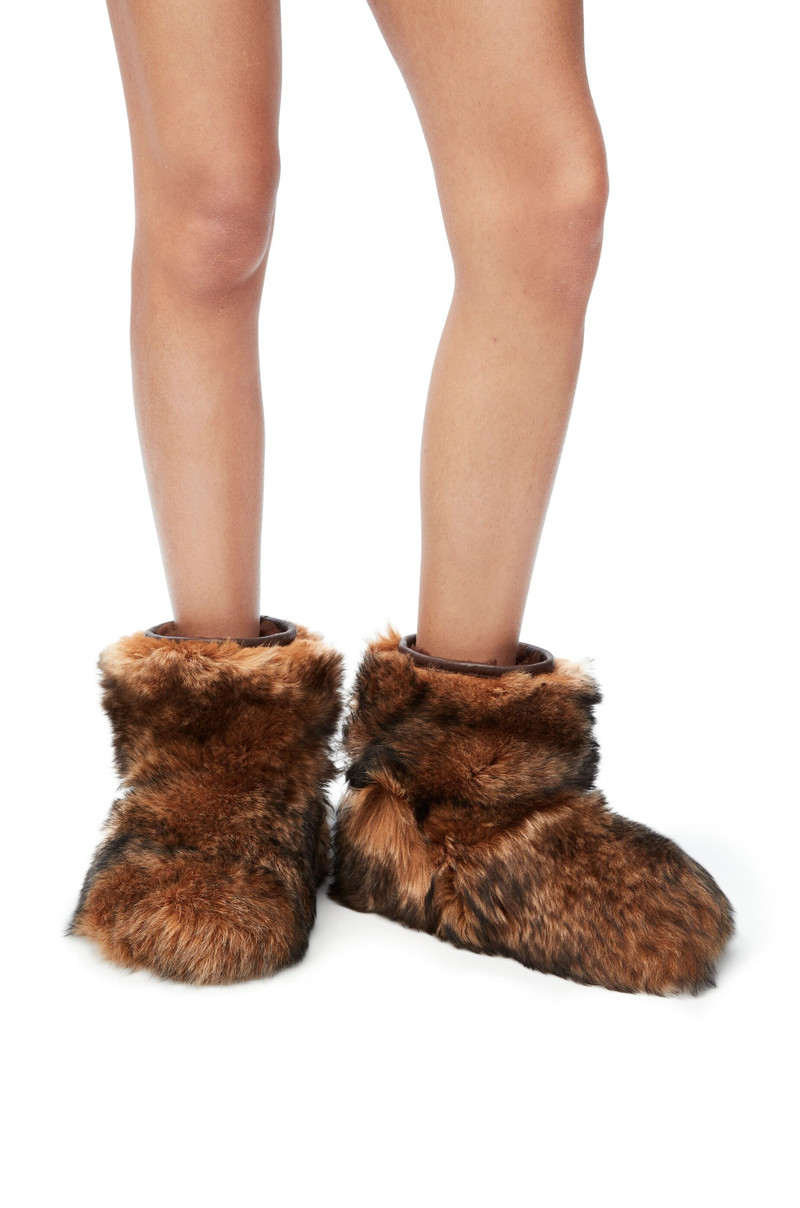Loewe Lago boot in shearling outlook