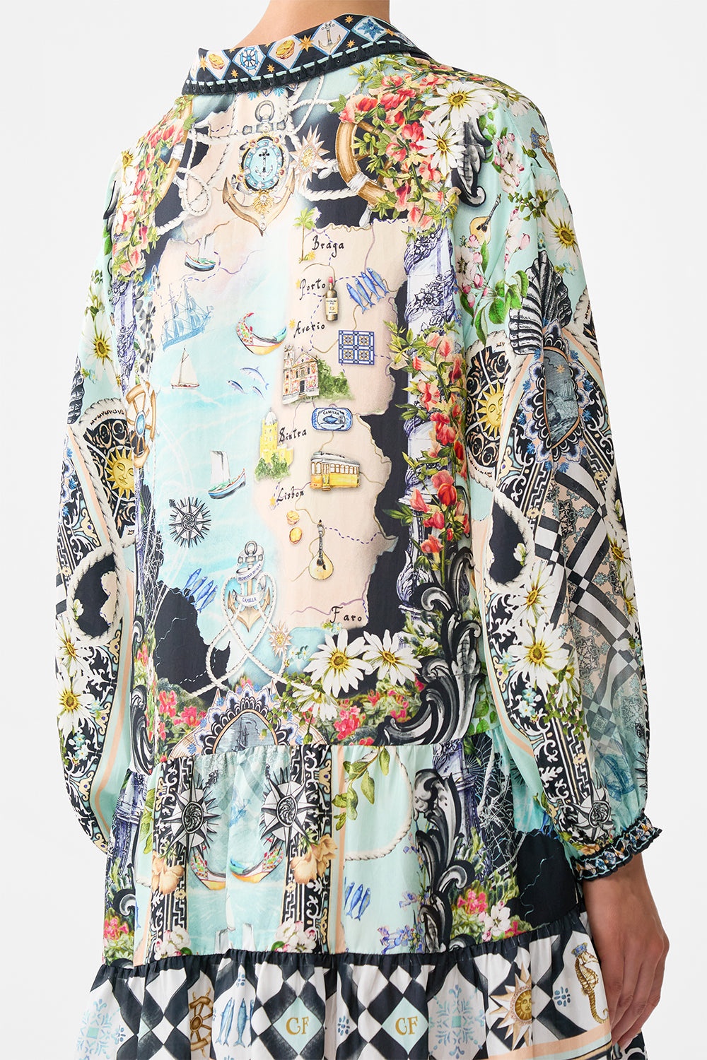 LONG SLEEVE TIERED SHORT DRESS - 6