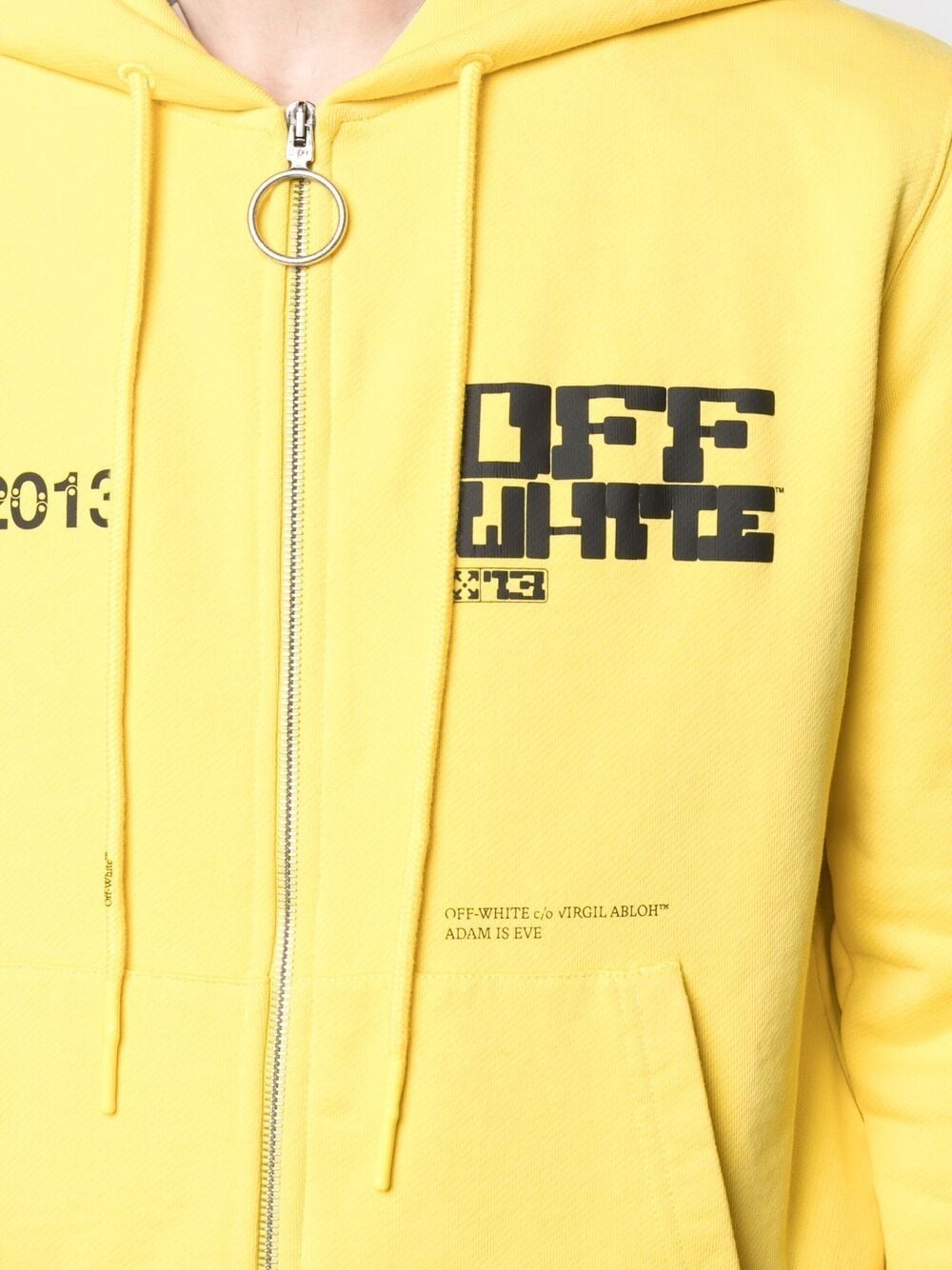 logo-print zip-fastening hoodie - 5