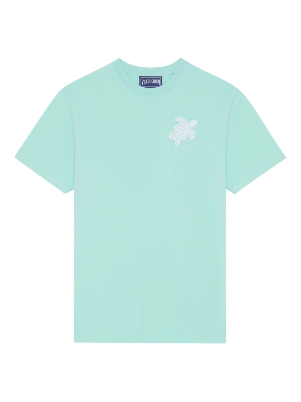turtle-embroidery crew-neck T-shirt - 1