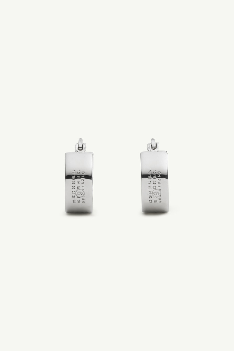 Numeric hoop earrings 1