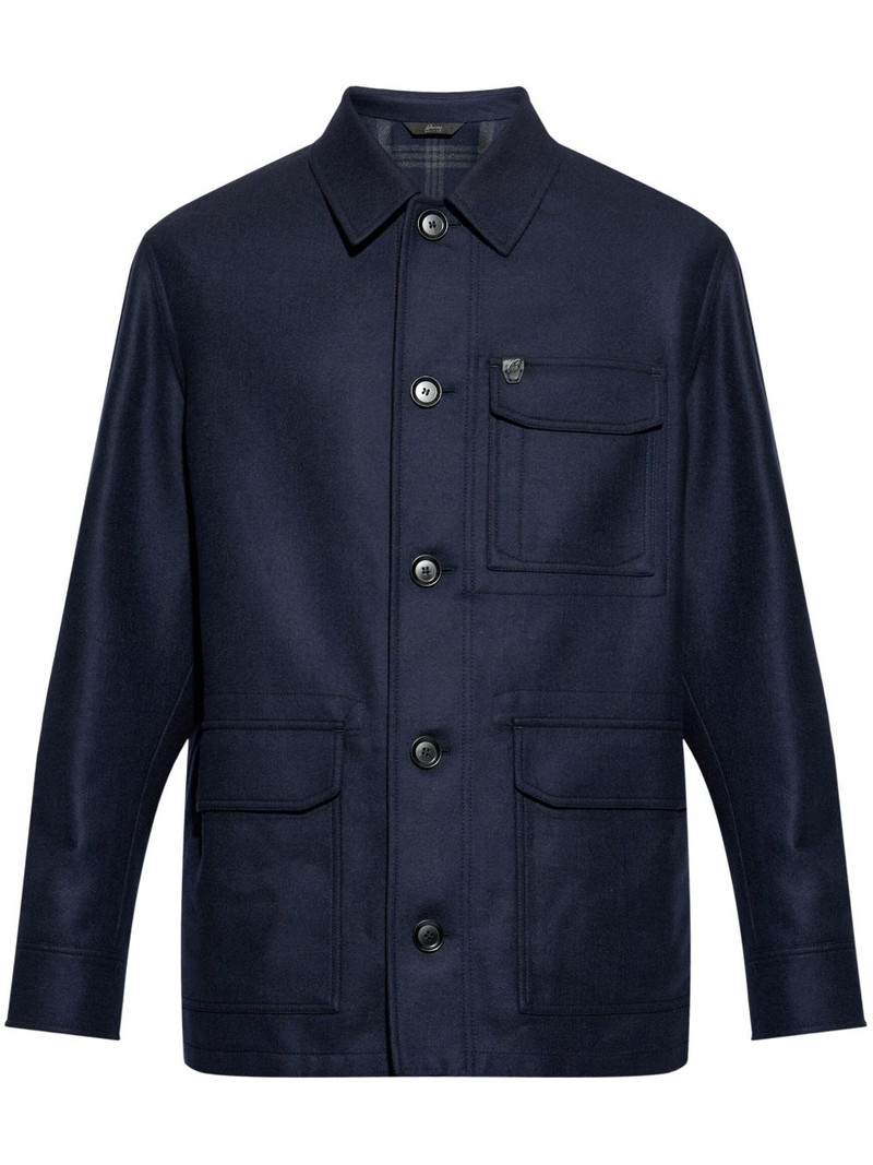 buttoned wool jacket 1