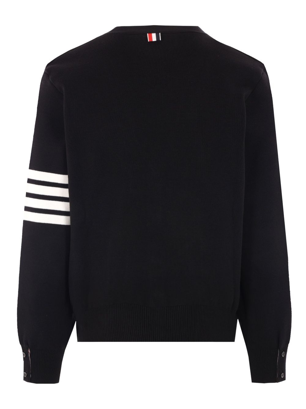 stripe-detail cotton cardigan - 2