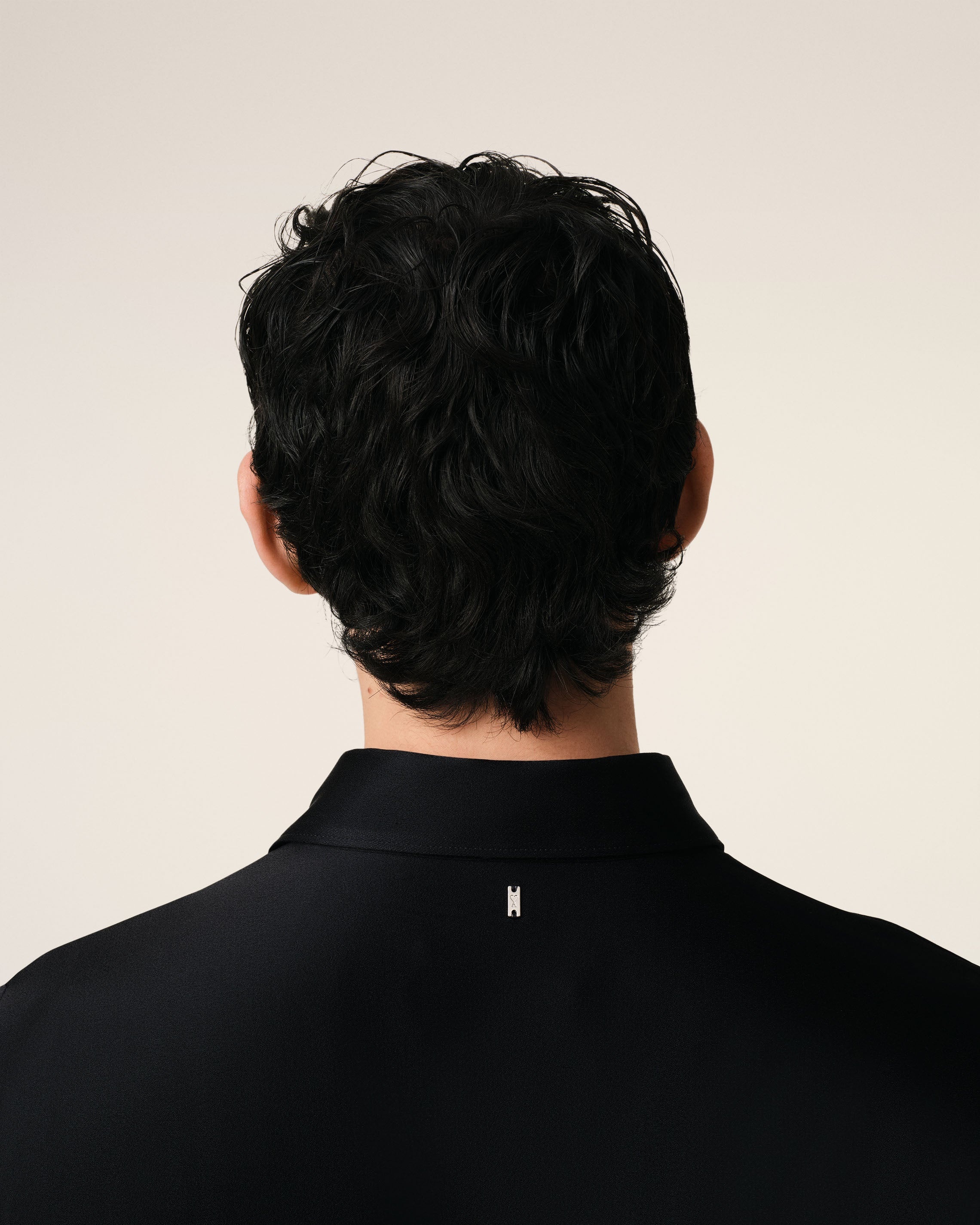 BLACK CONTRASTED TOP LONG SLEEVE SHIRT - 4