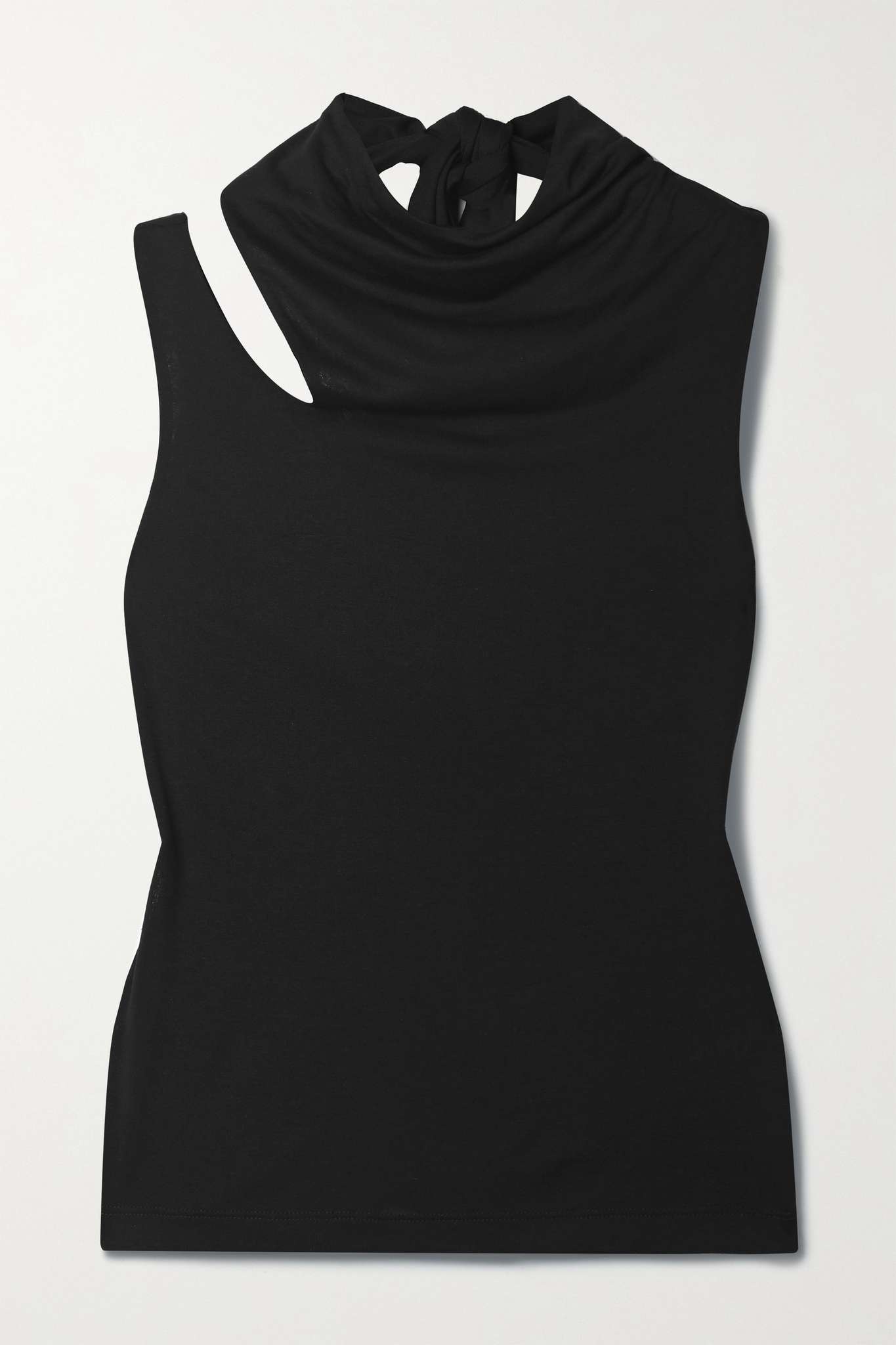 Open-back cutout jersey top - 1