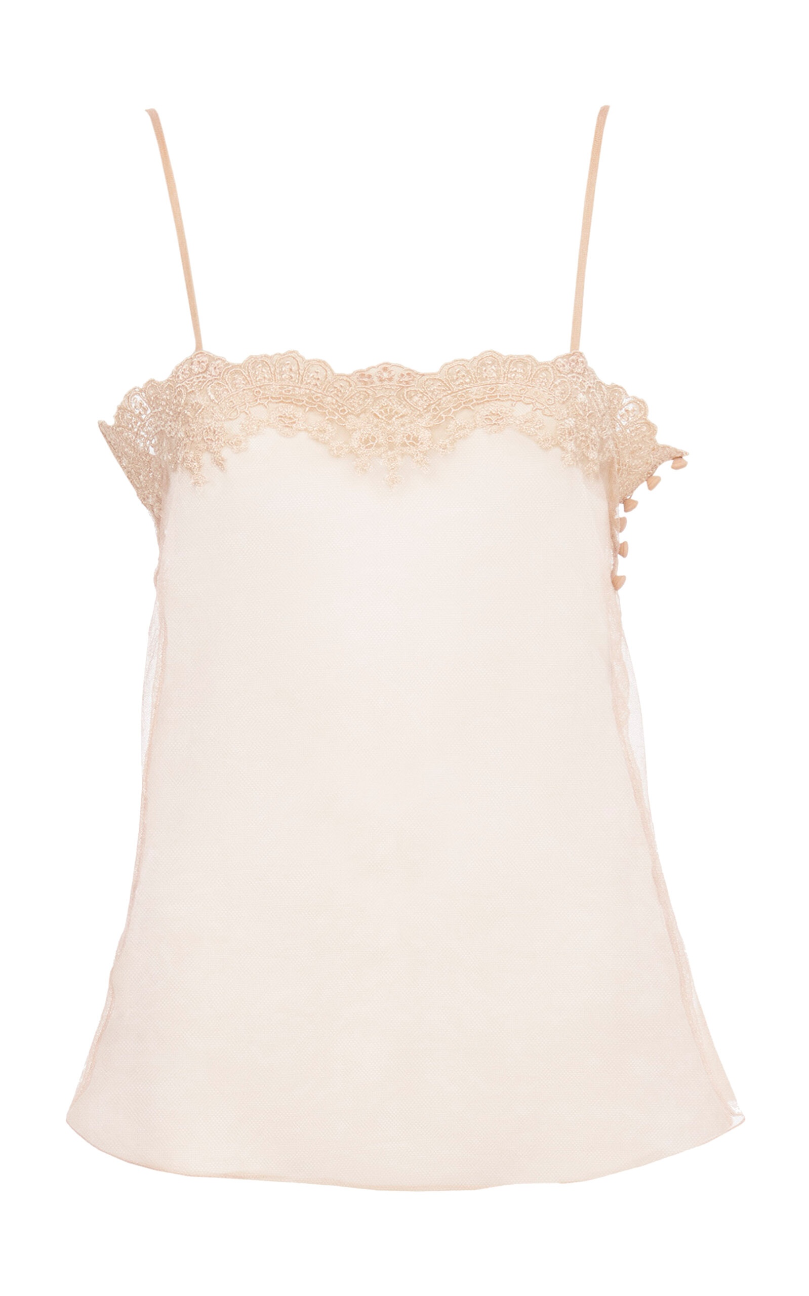 Embroidered Lace Tank Top neutral - 1
