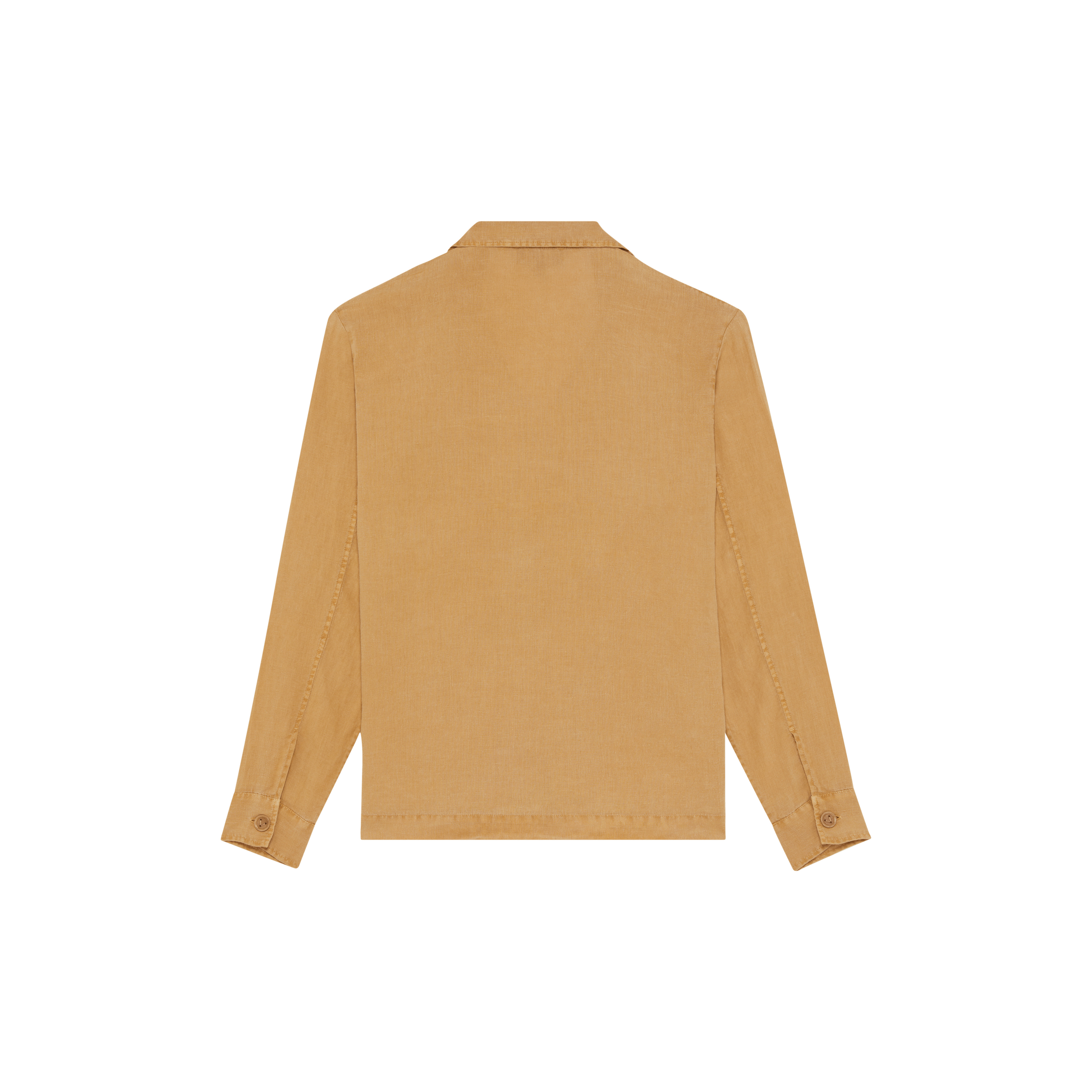 Men Linen Overshirt Mineral Dye Color - 2