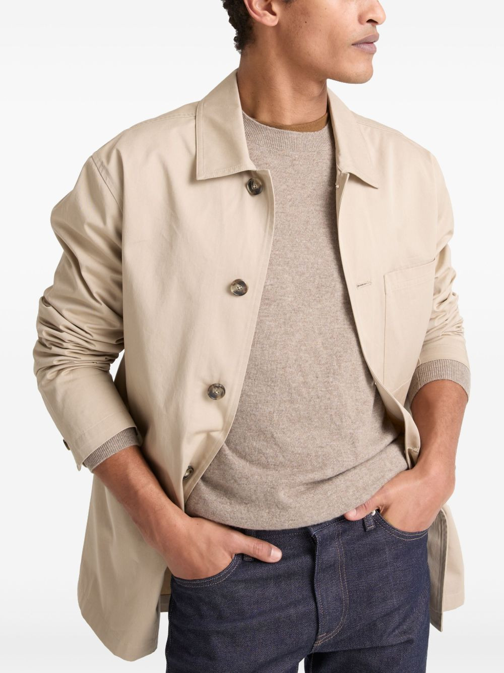 cotton shirt jacket - 4