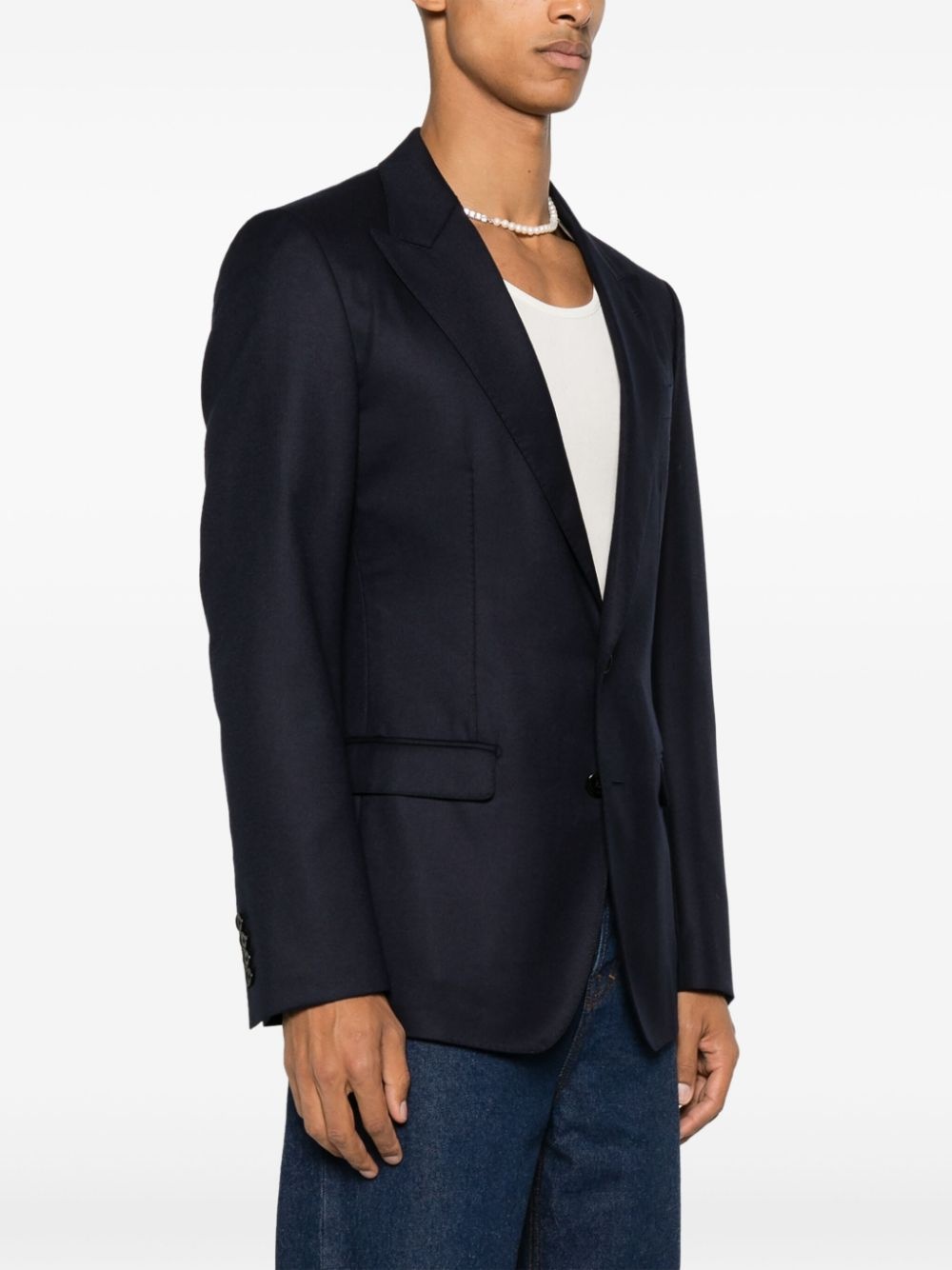 virgin-wool blazer - 3