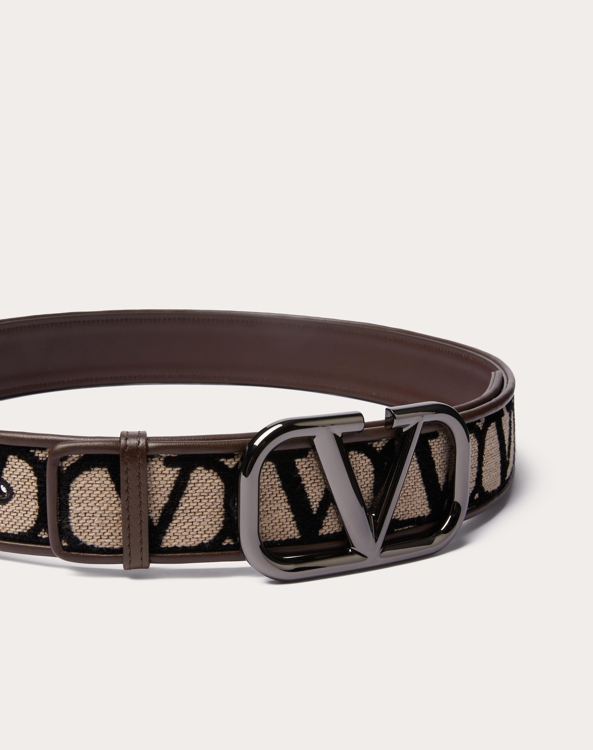 TOILE ICONOGRAPHE BELT WITH LEATHER DETAILING - 4