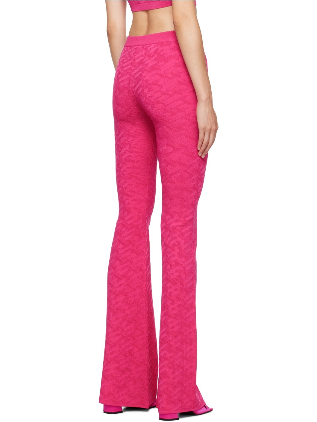 Pink Jacquard Trousers - 3