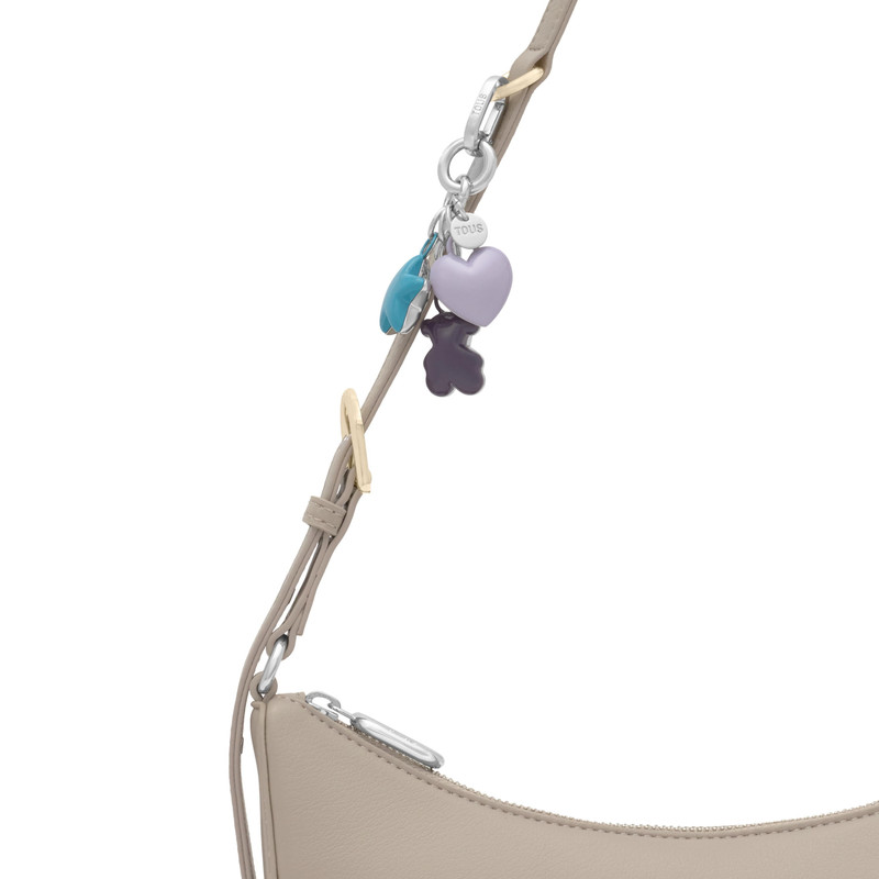 TOUS Purple and silver-colored Key ring Puffed Motifs outlook