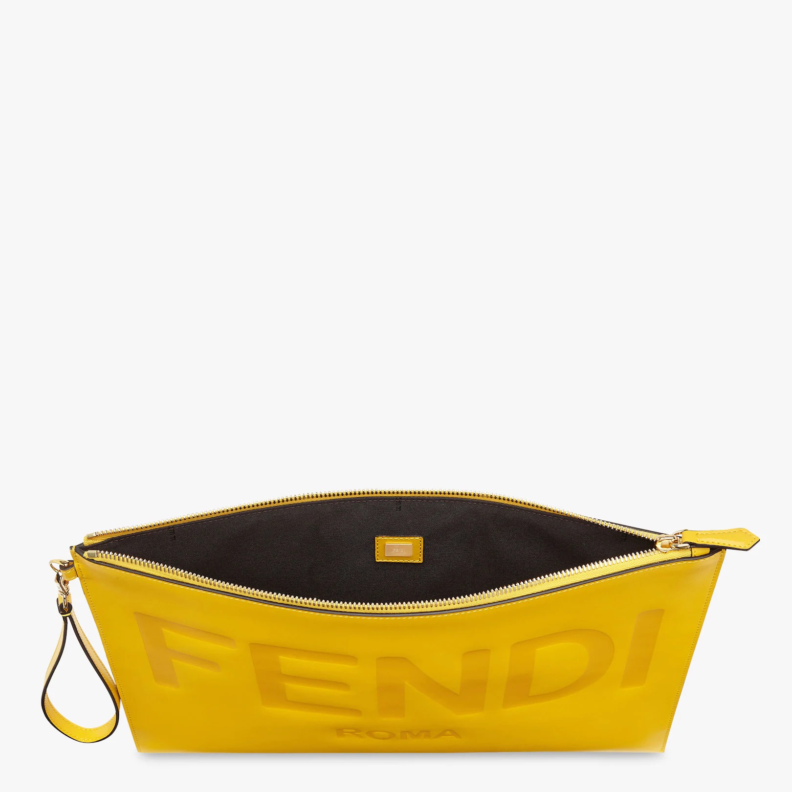Yellow leather pouch - 3