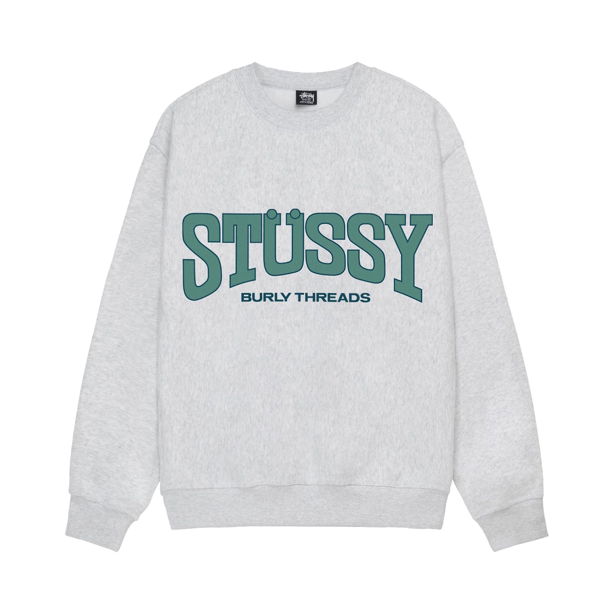 Stussy Burly Threads Crew 'Ash Heather' - 1