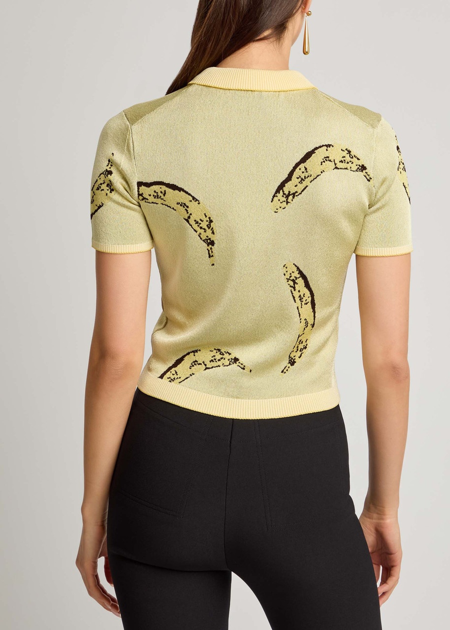Jacquemus Le Polo Marino Intarsia Knitted Polo top - 3