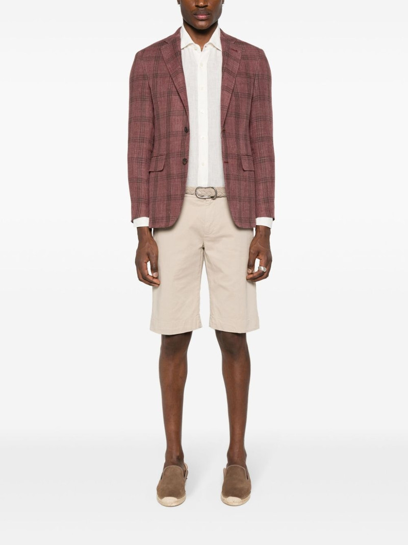 Canali single-breasted checked blazer outlook