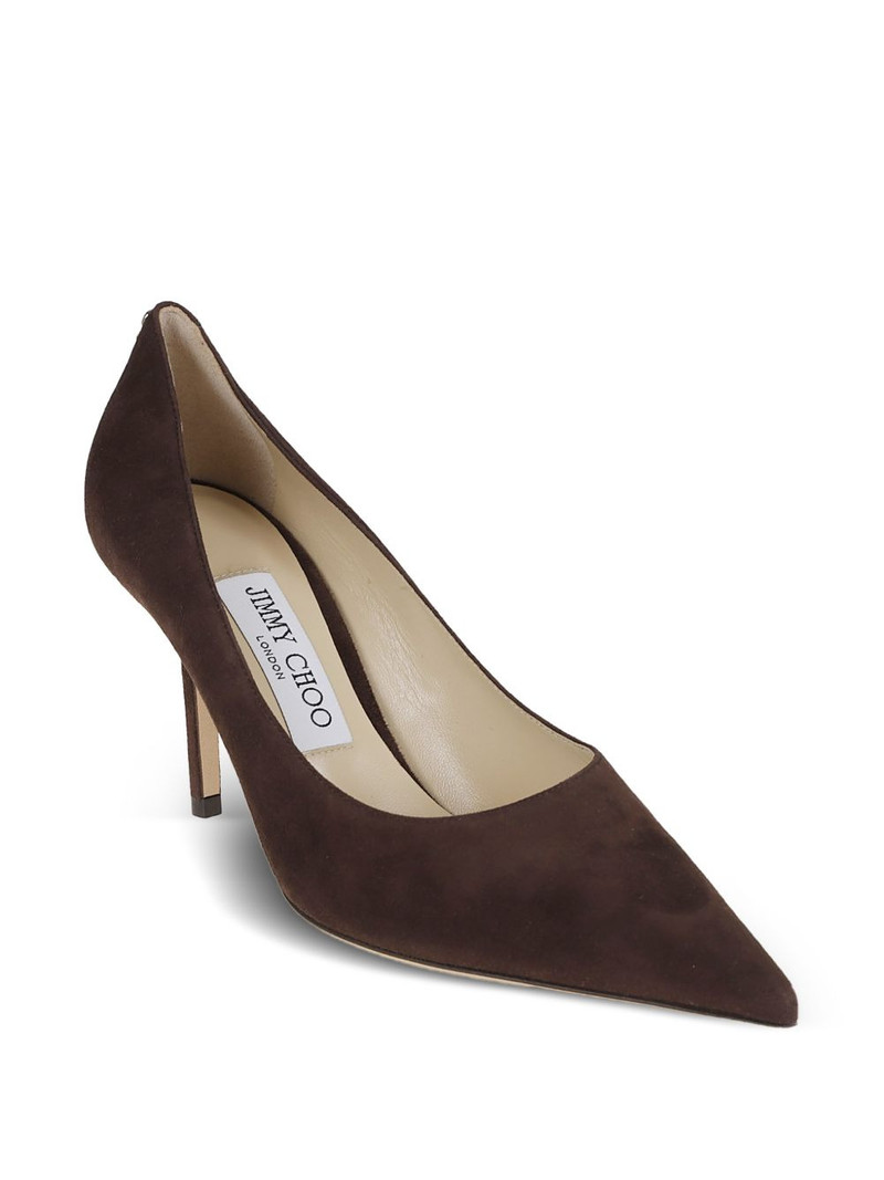 JIMMY CHOO pointed fabric court shoes outlook