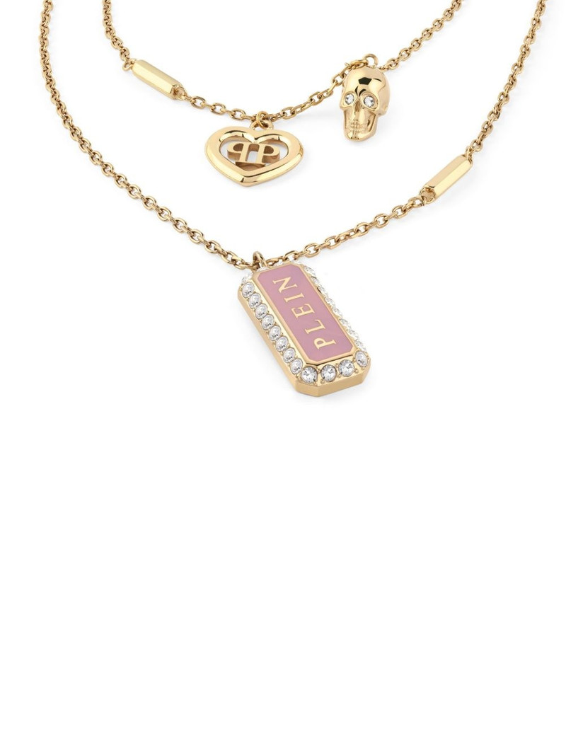 PHILIPP PLEIN crystal-embellished necklace outlook