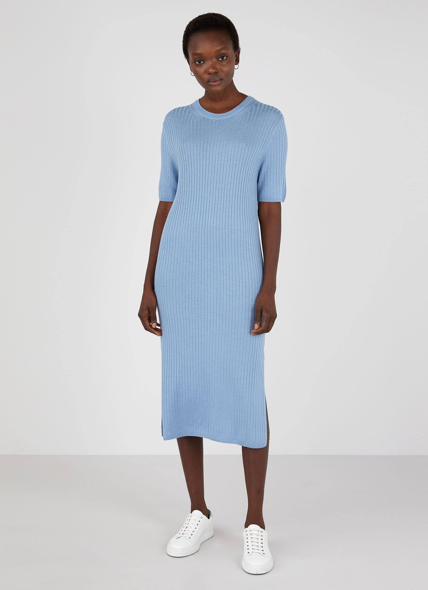 Rib Crew Dress - 2