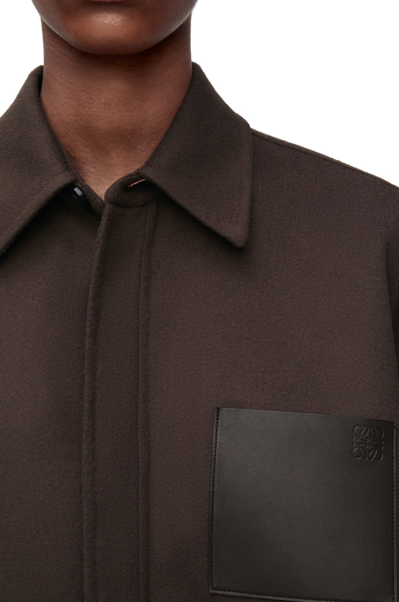 Trapeze coat in wool and cashmere 5