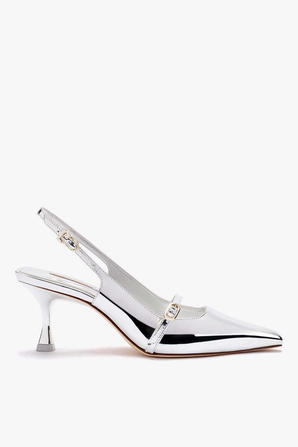 Ines Pump In Silver Specchio - 1